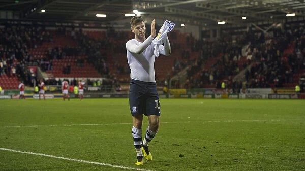 Paul Gallagher in Action: Preston North End vs Rotherham United, Sky Bet Championship, 1st January 2019
