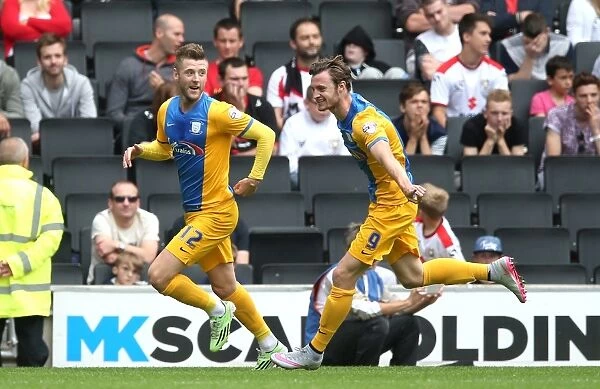 Paul Gallagher Scores First Goal for Preston North End in Milton Keynes Dons Championship Match