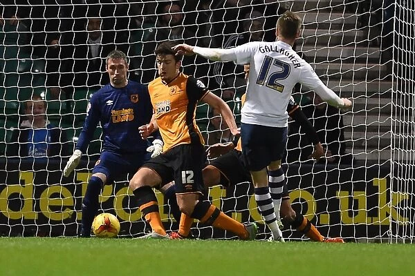 Paul Gallagher Scores First Goal for Preston North End Against Hull City (28 / 12 / 15)