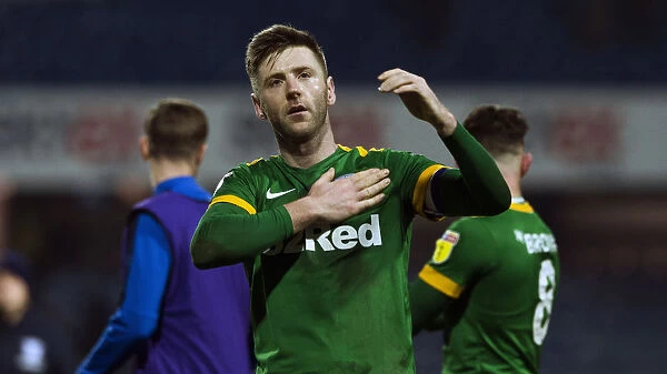 Paul Gallagher Transfers Preston North End Captaincy Badge at QPR vs PNE Championship Match, January 19, 2019