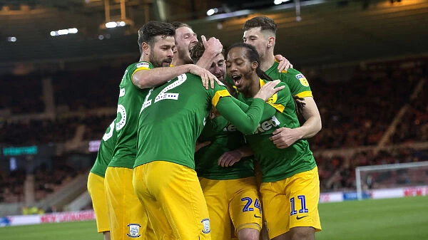 Paul Gallagher's Dramatic Goal: Preston North End Stuns Middlesbrough in SkyBet Championship Clash (13th March 2019)
