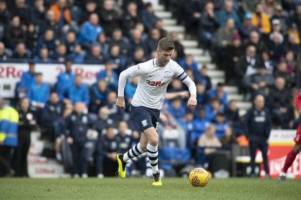 Paul Gallagher's Star Performance: Preston North End vs Nottingham Forest in SkyBet Championship (Home Kit)