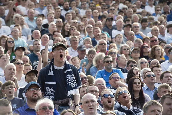 PNE Fan Stands Out In A Crowd