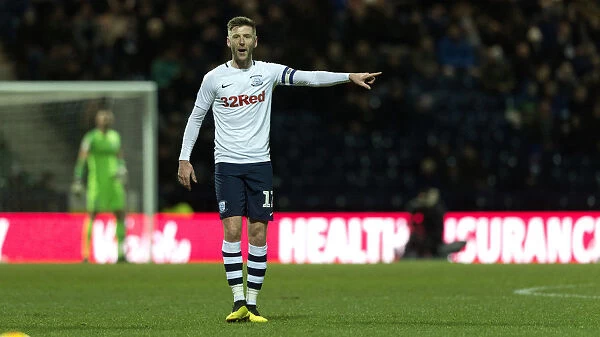 PNE vs Derby County: Paul Gallagher in Action, SkyBet Championship, 1st February 2019, Deepdale