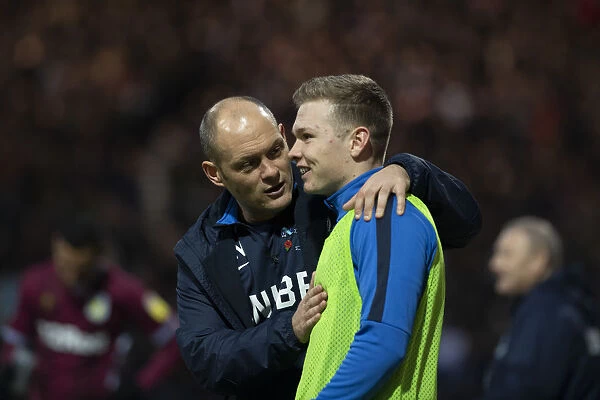 Preston North End: Alex Neil and Ethan Walker Celebrate Home Victory Over Aston Villa in SkyBet Championship (29th December 2018)