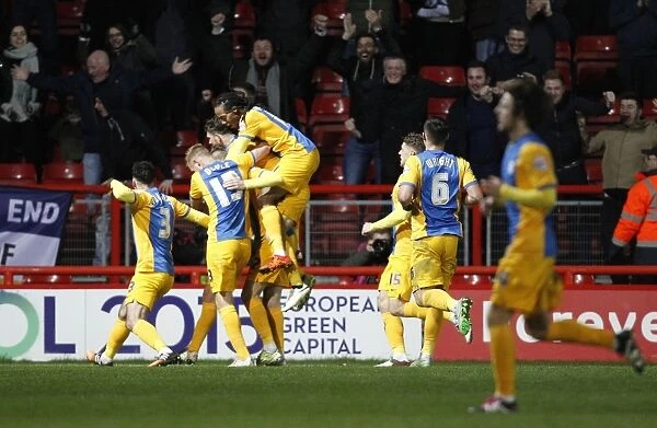 Preston North End Celebrate First Goal in Sky Bet Championship Match Against Bristol City