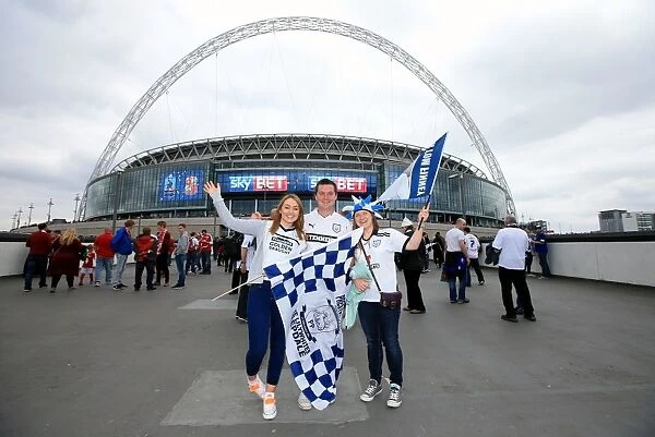 Preston North End Fans Excitement at Wembley: Sky Bet League One Play-Off Final vs Swindon Town