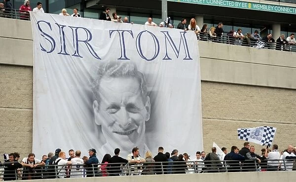 Preston North End Fans Honor Sir Tom Finney at Wembley: Unified Banner Display (Play-Off Final vs Swindon Town)
