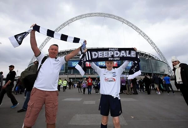 Preston North End FC: Euphoric Fans at Wembley - Sky Bet League One Play-Off Final vs Swindon Town