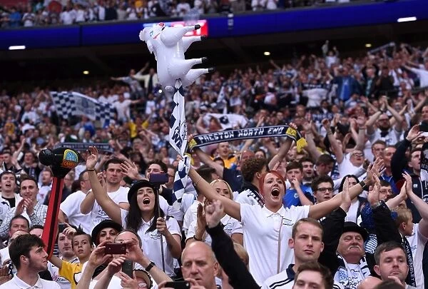 Preston North End FC's Glorious Play-Off Final Victory at Wembley: A Sea of Fans Euphoria