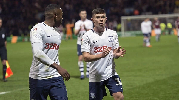 Preston North End: Fisher and O'Reilly in Action against Aston Villa (December 2018 Home Match)