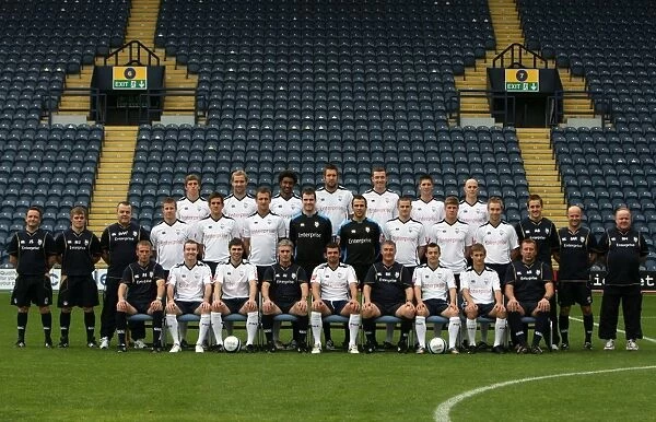Preston North End Football Team: 09 / 10 Season Kick-Off Group Photo at Deepdale
