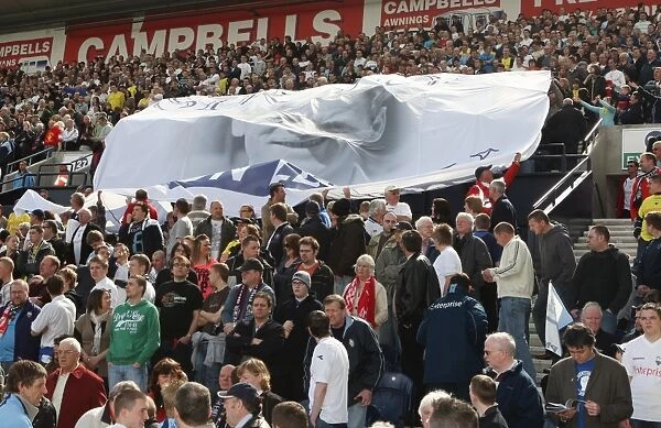 Preston North End vs Blackpool: A Sea of Scarves - Fans Honor Football Legend Sir Tom Finney at Deepdale (08 / 09)