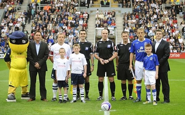 Preston North End vs Everton: McKenna and Neville Lead Teams Out at Deepdale (2008) - Pre-Season Friendly