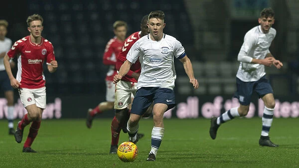 Preston North End's Adam O'Reilly in Action: FA Youth Cup Third Round Clash vs Charlton Athletic U18s (PNE vs Charlton U18s, FA Youth Cup)