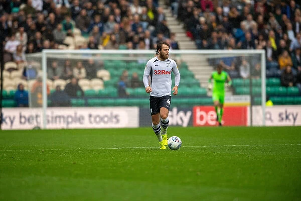 Preston North End's Ben Pearson in Action against Bristol City (SkyBet Championship, Deepdale, September 28, 2019)