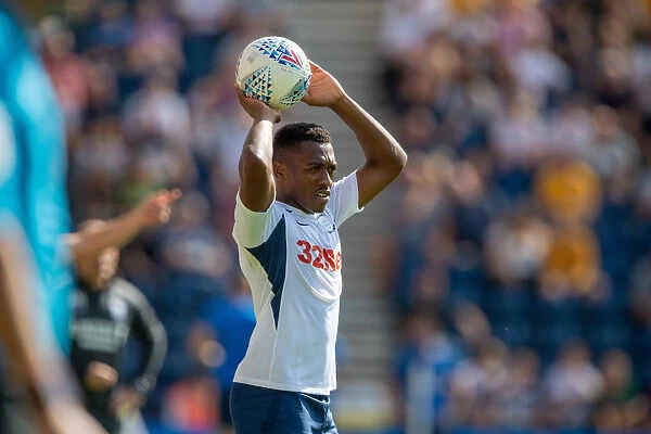 Preston North End's Darnell Fisher in Action against Sheffield Wednesday in SkyBet Championship Home Match at Deepdale