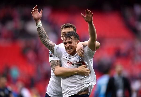 Preston North End's Joe Garner: Rejoicing in Promotion to Sky Bet League One after Play-Off Final Triumph over Swindon Town at Wembley Stadium
