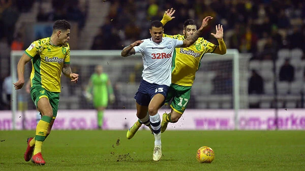 Preston North End's Lukas Nmecha Scores Thrilling Goal Against Norwich City at Home, February 13, 2019