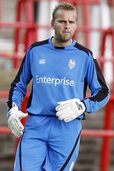 Preston North End's Nicky Weaver in Action at Wrexham's The Racecourse Ground, 2009 Pre-Season Friendly