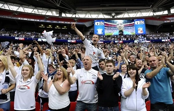 Preston North End's Thrilling Wembley Victory: Sky Bet League One Play-Off Final vs Swindon Town - A Sea of Euphoric Fans