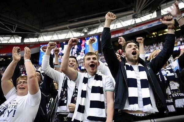 Preston North End's Unforgettable Play-Off Final Victory at Wembley: A Sea of Fan Celebrations