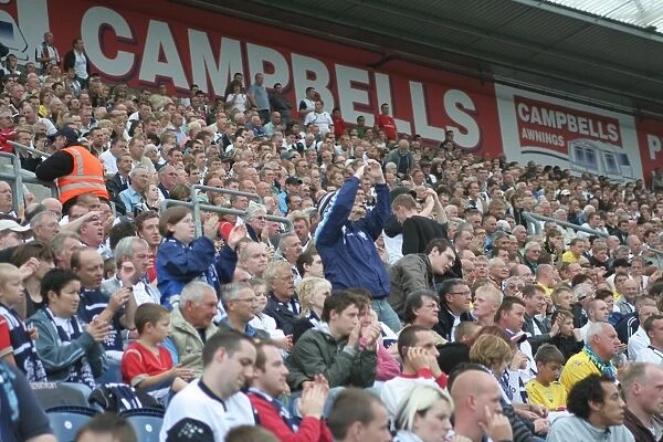 A Sea of Passion: Preston North End FC Fans in Full Swing (PNE vs Colchester United, 2007)