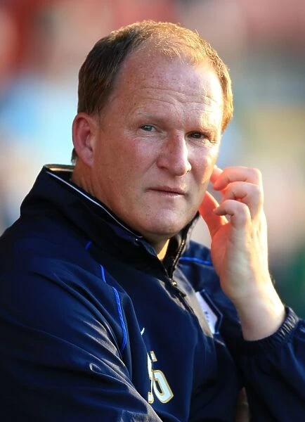 Simon Grayson: Preston North End Manager Deep in Thought Before Capital One Cup Clash Against Crewe Alexandra (2015)