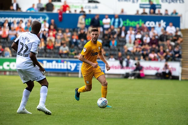 Swansea City vs. Preston North End: Paul Gallagher's Action-Packed Performance in SkyBet Championship (August 17, 2019)