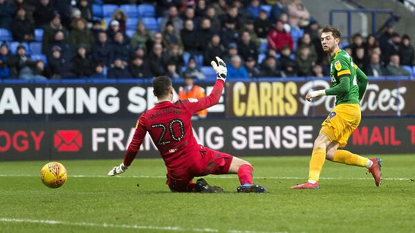 Tom Barkhuizen Scores the Dramatic Winning Goal for Preston North End against Bolton Wanderers in SkyBet Championship (9th February 2019)