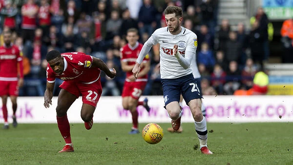 Tom Barkhuizen Scores for Preston North End against Nottingham Forest in SkyBet Championship Match at Deepdale (16th February 2019)