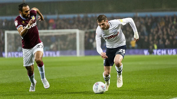 Tom Barkhuizen Takes On Aston Villa Player