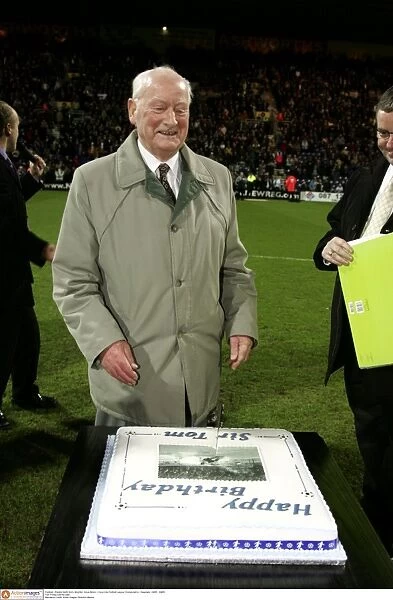 Tom Finney's Championship Victory: Cutting the Celebration Cake with Preston North End, 2005