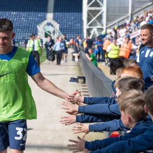 Adam O Reilly Greets Young PNE Fans