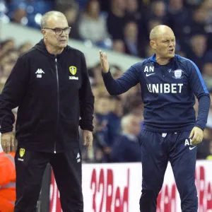 Alex Neil And Marcelo Bielsa At Elland Road