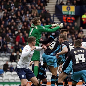 Anders Lindegaard Clears the Way: Preston North End vs Sheffield Wednesday, Sky Bet Championship Clash at Deepdale