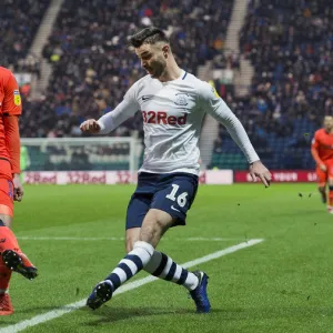 Andrew Hughes Crossing The Ball At Deepdale