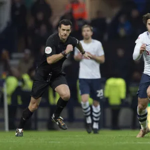 Ben Pearson On The Ball Against Blackburn Rovers