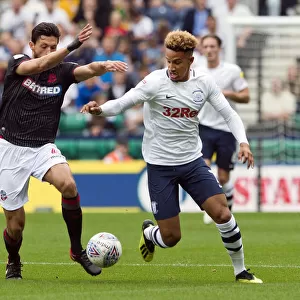 Callum Robinson On The Attack Against Bolton Wanderers