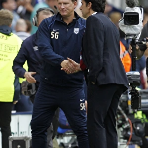Championship Rival Managers Simon Grayson and Aitor Karanka Share a Respectful Handshake After Preston North End vs Middlesbrough Match