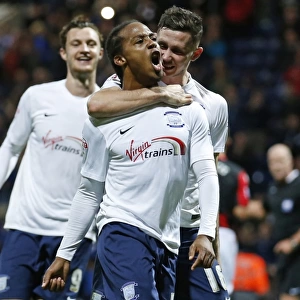 Daniel Johnson Scores Penalty for Preston North End against AFC Bournemouth in Capital One Cup Third Round