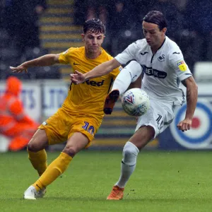 DK, Swansea v PNE Josh Harrop Yellow Kit (2)