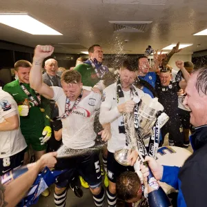 Dressing Room Celebrations: PNE Play-Off Final, Wembley 24 / 05 / 15