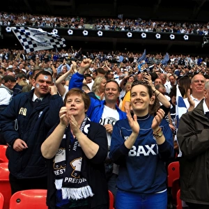 Electric Atmosphere: Preston North End FC Fans Unyielding Support in Sky Bet League One Play-Off Final vs Swindon Town