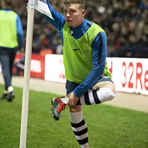 Ethan Walker Warms Up Pitch side