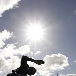 Football - Preston North End v Wolverhampton Wanderers - Coca-Cola Football League Championship - Deepdale - 04 / 05, 12 / 3 / 05 General View of statue of Tom Finney at Deepdale - Preston North End Stadium Mandatory Credit: Action Images /