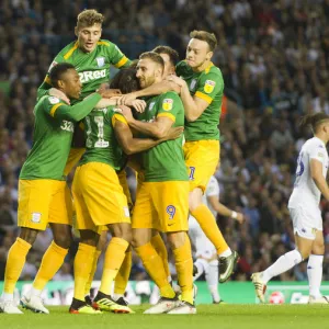 Group Celebration After Daniel Johnson Hits The Back of The Net