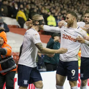 Group Celebration As Louis Moult Scores