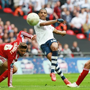Jermaine Beckford Scores Third Goal: Preston North End Wins Sky Bet Football League One Play-Off Final at Wembley Stadium (24/5/15)