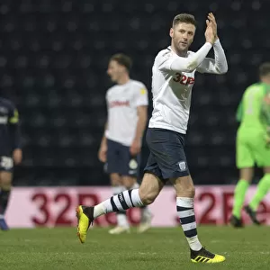 Paul Gallagher in Action: PNE vs Derby County, Sky Bet Championship, 1st February 2019, Deepdale